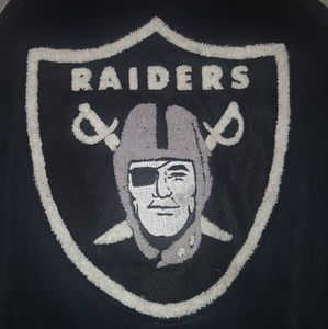 Oakland Raiders leather jacket SIZE MED
